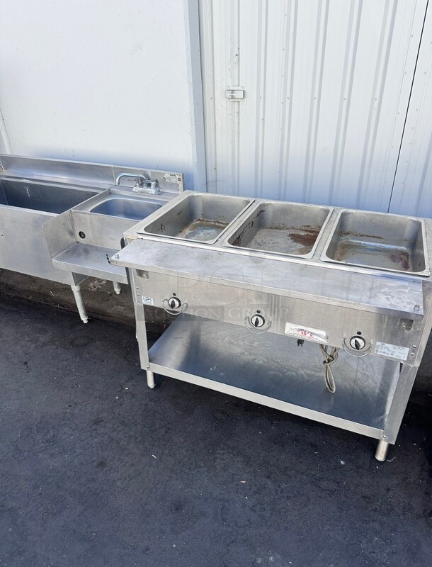 Duke E303 Aerohot Electric 3-Well Steamtable Hot Food Unit, 120 Volt Tested and Working - Image 5 of 7