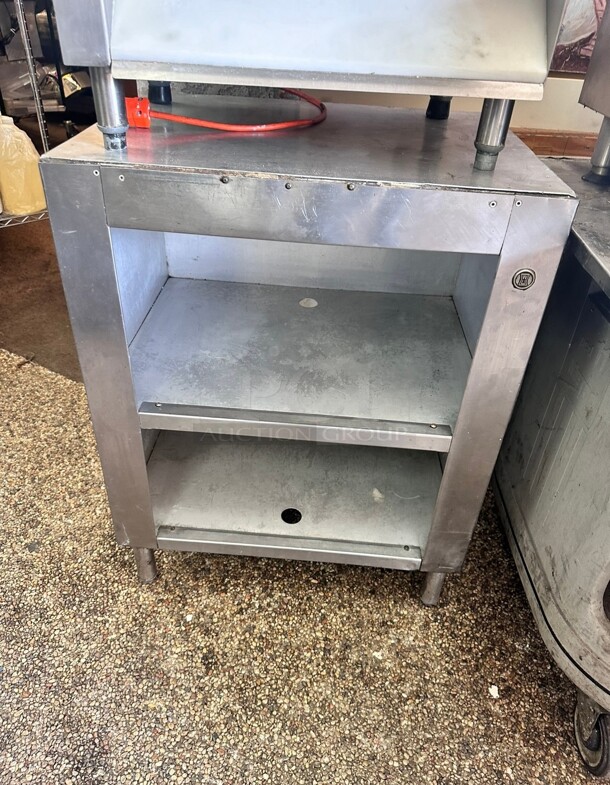Stainless Steel Table With Double Shelves
26x20x34 - Image 1 of 7
