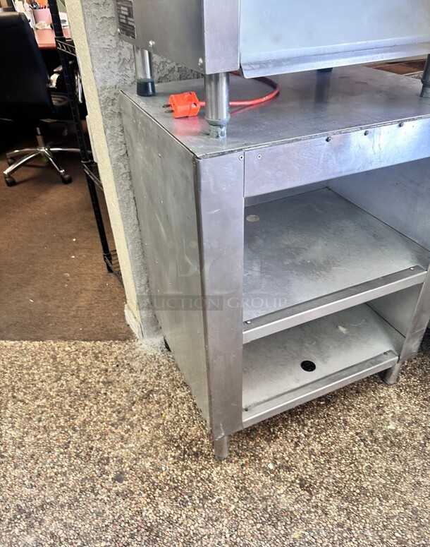 Stainless Steel Table With Double Shelves
26x20x34 - Image 4 of 7