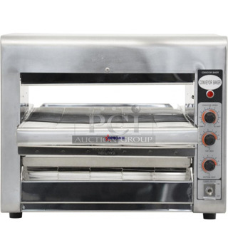 BRAND NEW SCRATCH AND DENT! 2023 Omcan TS-7000 Stainless Steel Commercial Countertop Conveyor Oven. 240 Volts.