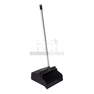 5 BRAND NEW SCRATCH AND DENT! Spartan 361410EC 12" Black Upright Dustpan with 30" Aluminum Handle. 5 Times Your Bid! 