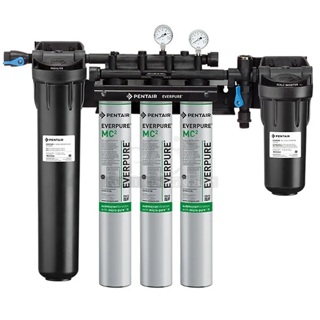 BRAND NEW SCRATCH AND DENT! Everpure EV9328-06 High Flow CSR Triple-MC2 Water Filtration System with Pre-Filter - .5 Micron and 5 GPM