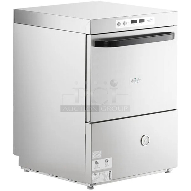 BRAND NEW SCRATCH AND DENT! 2024 Mainstreet 541HTUC30 HTUC Stainless Steel Commercial Undercounter Hi Temp High-Temperature Undercounter Dishwasher - 208/240 Volts, 1 Phase.  - Image 1 of 12