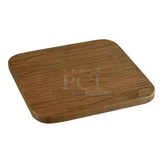Box of BRAND NEW SCRATCH AND DENT! Lancaster Table & Seating 164SEATSQWAL Alloy Series Walnut Wood Seat for Alloy Barstools