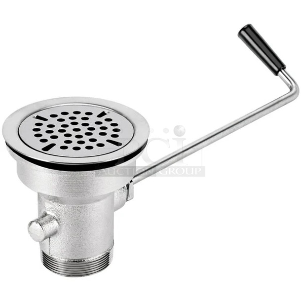 BRAND NEW SCRATCH AND DENT! Regency 600DT1 Twist Handle Waste Valve - 3 1/2" Sink Opening - Image 1 of 3