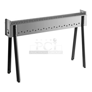 BRAND NEW SCRATCH AND DENT! Backyard Pro KEBAB-46 45 3/8" Stainless Steel Charcoal Kebab Grill