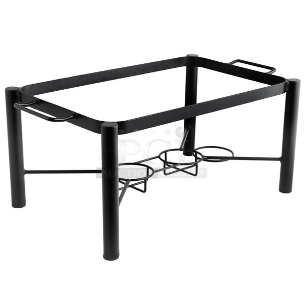 BRAND NEW SCRATCH AND DENT! Acopa 407PLSTNDFL 8 Qt. Full Size Wrought Iron Pillar Chafer Stand - Image 1 of 3