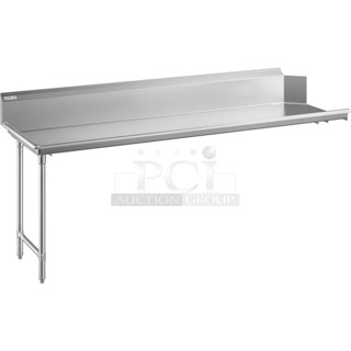BRAND NEW SCRATCH AND DENT! Regency 600CDT96L 16 Gauge 8' Clean Dish Table - Left Drainboard. No Legs. 