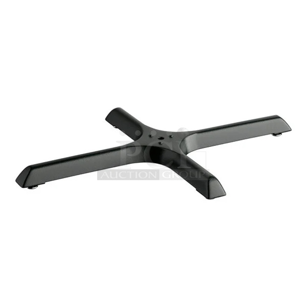 2 BRAND NEW SCRATCH AND DENT! Items Including 164TB2230 Lancaster Table & Seating 22" x 30" Cross Cast Iron Table Base Plate. 2 Times Your Bid! May Be Missing Pieces. - Image 1 of 3