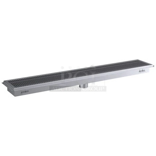 BRAND NEW SCRATCH AND DENT! Regency 600FT1272SS 12" x 72" 14-Gauge Stainless Steel Floor Trough with Grate