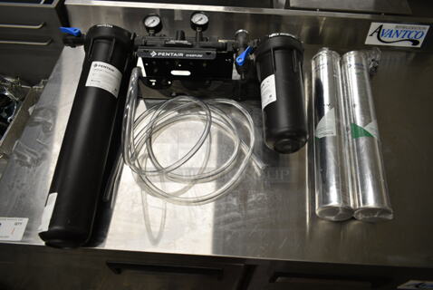 BRAND NEW SCRATCH AND DENT! Pentair Everpure High Flow CSR TWIN Water Filtration System w/ 2 Cartridges