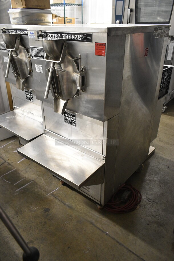 Electro Freeze FT-1 Stainless Steel Commercial Floor Style Water Cooled Batch Freezer on Commercial Casters. 230 Volts, 1 Phase. - Image 2 of 11