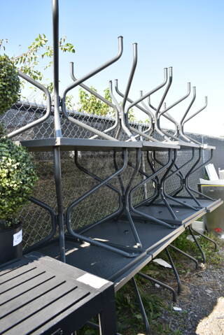 12 Emu Black Metal Dining Height Patio Tables. 12 Times Your Bid!