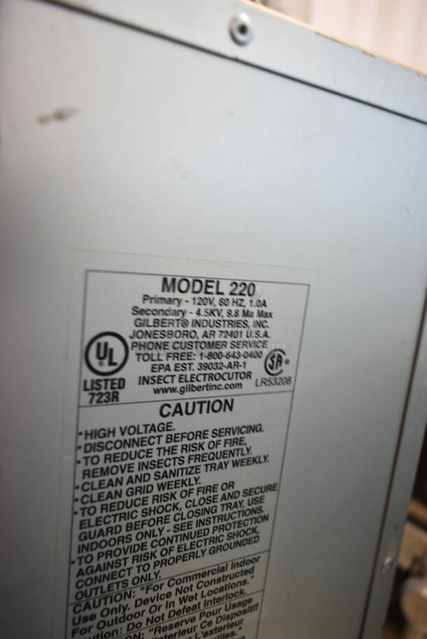 2 Gilbert 220 Bug Zappers. 120 Volts, 1 Phase. 2 Times Your Bid! Tested and Working! - Image 6 of 6