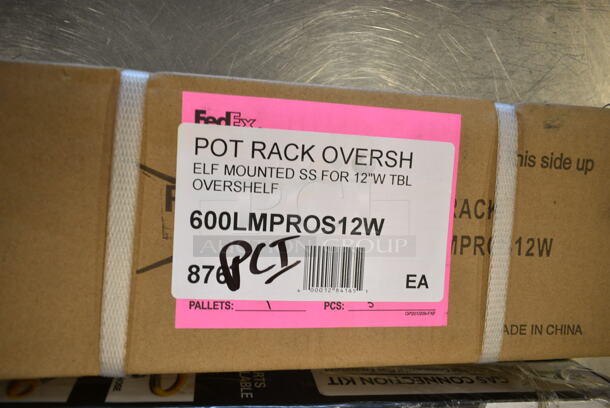 3 BRAND NEW SCRATCH AND DENT! Items Including Regency 600LMPROS12W 12" Stainless Steel Overshelf Mounted Pot Rack with 6 Double Prong Hooks,ServIt 423WDNP9 Narrow Drawer Gasket for WD Drawer Warmers, Regency Mobile Gas Connector Hose Kit with 2 Elbows, Full Port Valve, Restraining Device, and Quick Disconnect. 3 Times Your Bid!  - Image 5 of 7