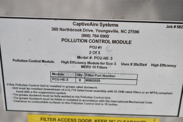 BRAND NEW! CaptiveAire PCU-HE-3 Metal Commercial Power Control Module.  - Image 8 of 8