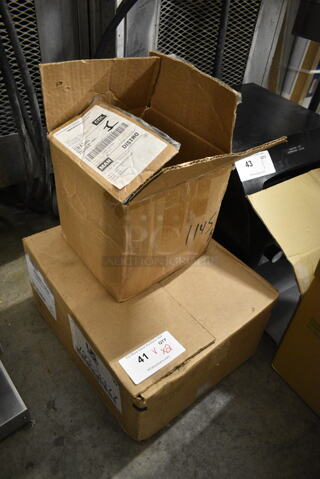 2 Boxes Including Kraft 81088-1000 2 Compartment Trays and 4 Casters. 2 Times Your Bid! 