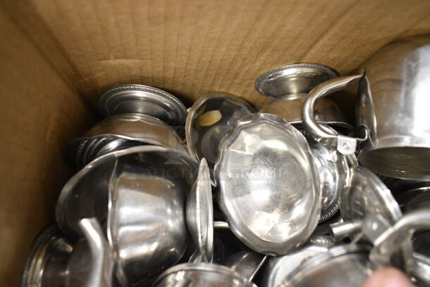 ALL ONE MONEY! Lot of Approximately 7 Metal Mini Pitchers and 33 Metal Footed Mini Bowls - Image 3 of 9