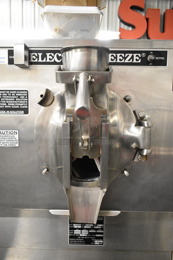 Electro Freeze FT-1 Stainless Steel Commercial Floor Style Water Cooled Batch Freezer on Commercial Casters. 230 Volts, 1 Phase. - Image 6 of 12