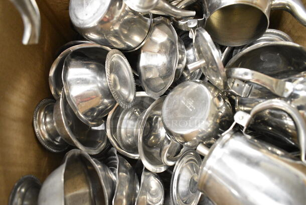 ALL ONE MONEY! Lot of Approximately 7 Metal Mini Pitchers and 33 Metal Footed Mini Bowls - Image 6 of 9