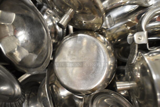ALL ONE MONEY! Lot of Approximately 7 Metal Mini Pitchers and 33 Metal Footed Mini Bowls - Image 7 of 9