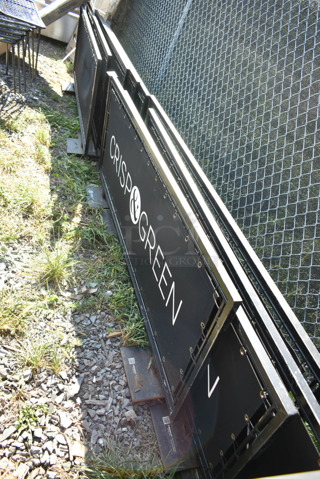 9 Metal Sign Frames w/ Banners. 9 Times Your Bid!