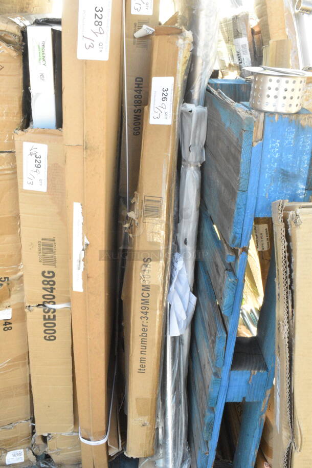 BRAND NEW SCRATCH AND DENT! 349MCM3048S Lancaster Table & Seating Mid-Century 30" x 48" Black Standard Height Table Base. May Be Missing Pieces.  - Image 2 of 3