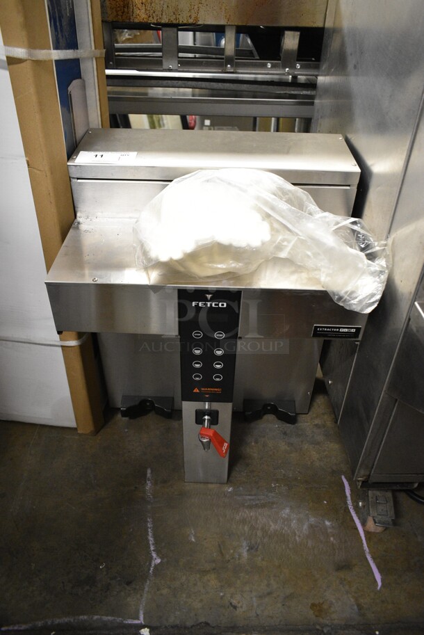 Fetco CBS-1232 Stainless Steel Commercial Countertop Coffee Machine w/ Hot Water Dispenser. 208-240 Volts, 1 Phase.  - Image 1 of 6