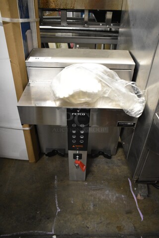 Fetco CBS-1232 Stainless Steel Commercial Countertop Coffee Machine w/ Hot Water Dispenser. 208-240 Volts, 1 Phase. 