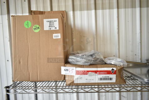 3 BRAND NEW SCRATCH AND DENT! Items Including 1200BP8-001, Jack Stripping Pads, 989AT0H30357 AccuTemp AT0H-3035-7 Natural Gas to Propane Conversion Kit for N6 Series, 461ORPC06812 Metro RPC06-812 Full Height Cabinet Door Gasket for C175. 3 Times Your Bid! 