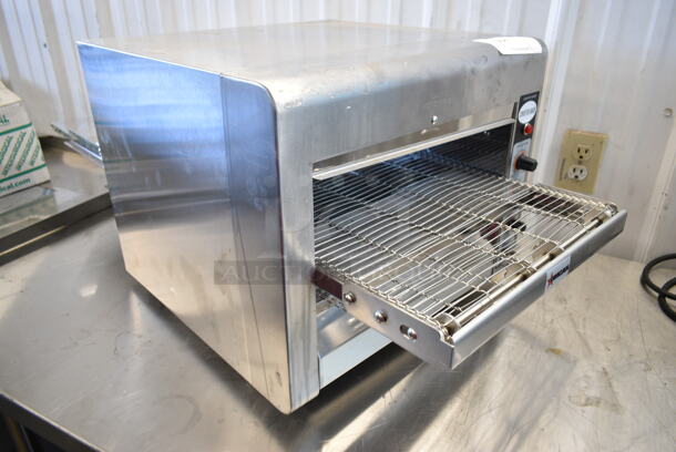 BRAND NEW SCRATCH AND DENT! 2023 Omcan TS-7000 Stainless Steel Commercial Countertop Conveyor Oven. 240 Volts. - Image 2 of 8