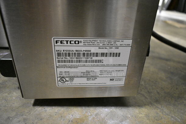 Fetco CBS-1232 Stainless Steel Commercial Countertop Coffee Machine w/ Hot Water Dispenser. 208-240 Volts, 1 Phase.  - Image 6 of 6