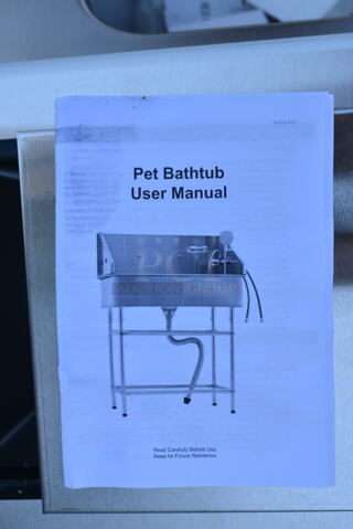 BRAND NEW SCRATCH AND DENT! Stainless Steel Pet Bathtub