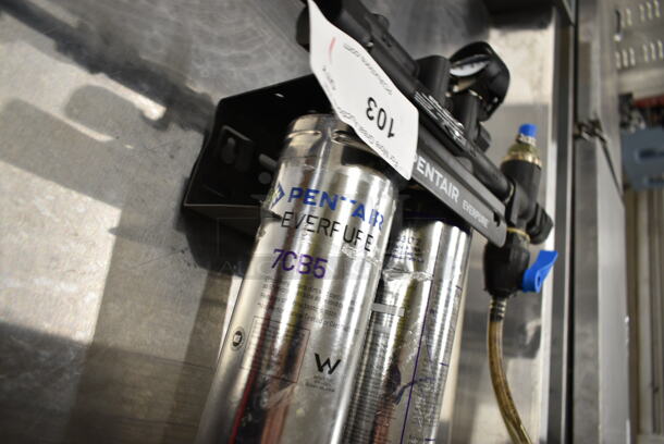 BRAND NEW SCRATCH AND DENT! Pentair Everpure QC7I Twin / Insurice Twin Water Filtration System w/ 2 Cartridges.  - Image 9 of 11