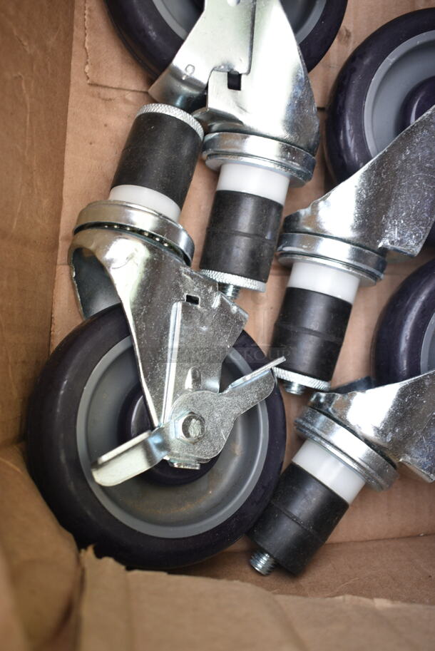 BRAND NEW SCRATCH AND DENT! Lot of 4 Commercial Casters.  - Image 8 of 8