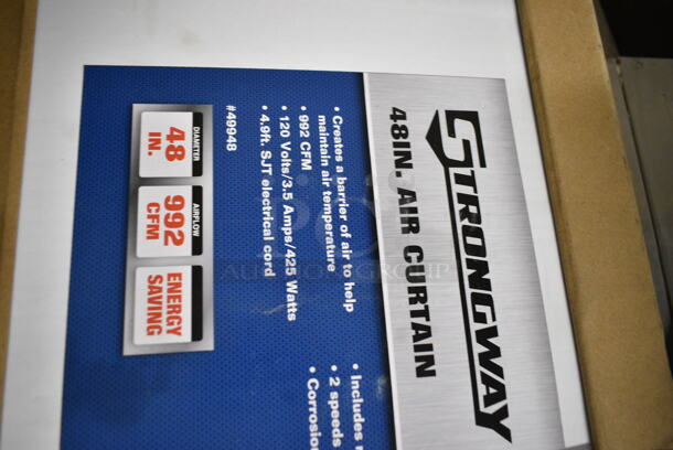 BRAND NEW IN BOX! Strongway 49948 48" Air Curtain. 120 Volts, 1 Phase.  - Image 4 of 4