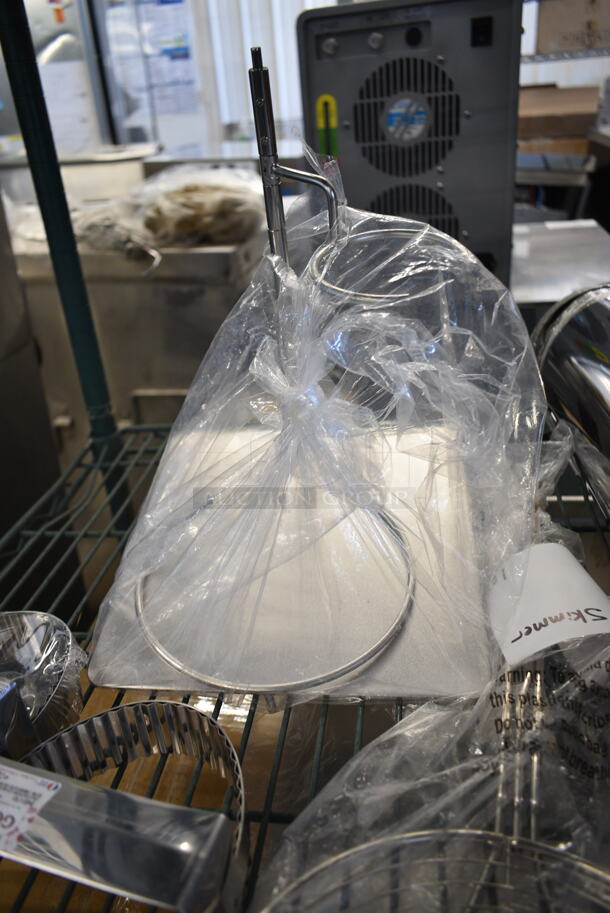 5 BRAND NEW SCRATCH AND DENT! Items Including Dinex DXSWC807 8 oz. Clear Tulip Bowl - 48/Case, 8311008188 Modular 1008188 Simpli-Flex Deluxe SF1005 Pull-Type Stainless Steel Wall Mount 16 - 44 oz. Cup Dispenser, 1308 Spiral Skimmer, Gobel 845170  6 5/8" x 4 11/16" Stainless Steel Oval Pastry Cutter. 5 Times Your Bid!  - Image 6 of 6