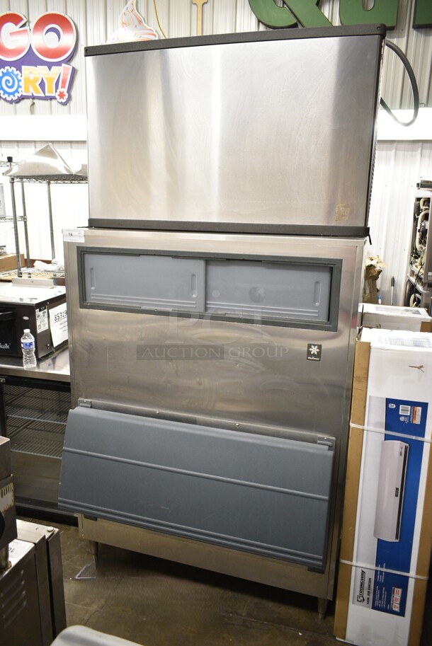 Manitowoc QY1605W Stainless Steel Ice Head on Manitowoc F1300 Commercial Ice Bin. 208-230 Volts, 1 Phase. - Image 1 of 10
