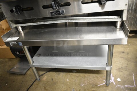 Stainless Steel Commercial Equipment Stand w/ Metal Under Shelf. 