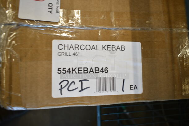 BRAND NEW SCRATCH AND DENT! Backyard Pro KEBAB-46 45 3/8" Stainless Steel Charcoal Kebab Grill - Image 3 of 3