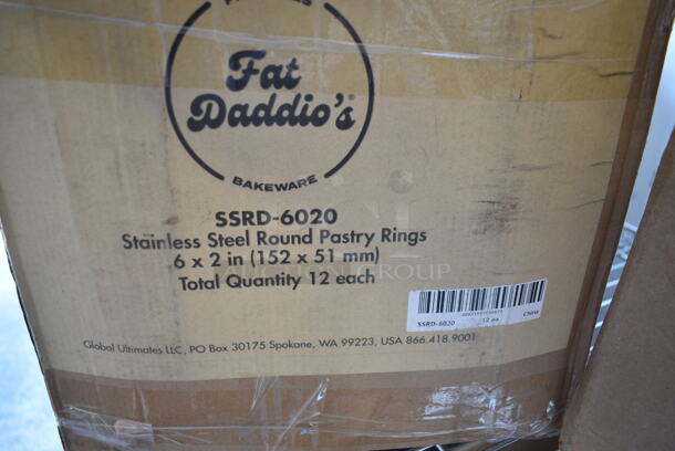 4 BRAND NEW SCRATCH AND DENT! Items Including 330M1320W Elite Global Solutions M1320 20" x 12 3/4" White Rectangular Melamine Serving Platter, Dinex DXSWC807 8 oz. Clear Tulip Bowl - 48/Case, Fat Daddio's SSRD-6020 ProSeries 6" x 2" Stainless Steel Round Cake Ring. 4 Times Your Bid!  - Image 7 of 7