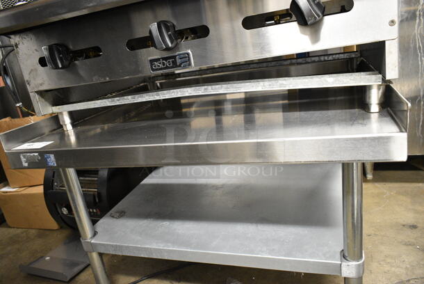 Stainless Steel Commercial Equipment Stand w/ Metal Under Shelf.  - Image 3 of 4