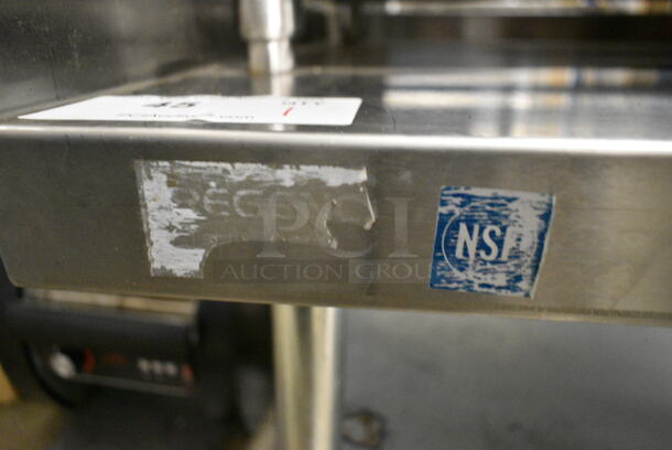 Stainless Steel Commercial Equipment Stand w/ Metal Under Shelf.  - Image 4 of 4