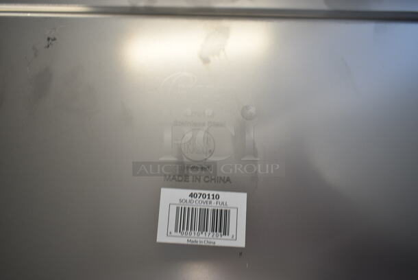 8 BRAND NEW SCRATCH AND DENT! Stainless Steel Items Including 2 176SSPILLFL Choice Full Size 6" Deep Stainless Steel Steam Table Spillage Pan, 5 4070130 Choice 1/3 Size Stainless Steel Solid Steam Table / Hotel Pan Cover, 4070110 Choice Full Size Stainless Steel Solid Steam Table / Hotel Pan Cover. 8 Times Your Bid!  - Image 8 of 8
