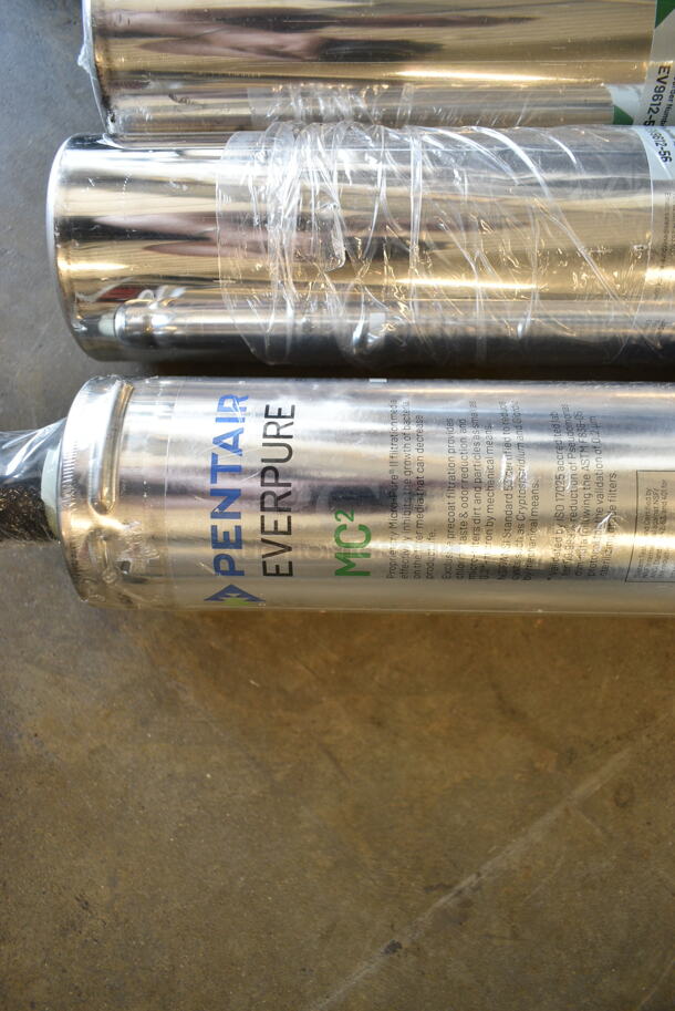 BRAND NEW SCRATCH AND DENT! Everpure EV9328-06 High Flow CSR Triple-MC2 Water Filtration System with Pre-Filter - .5 Micron and 5 GPM - Image 7 of 12