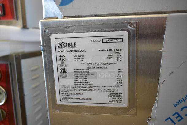 BRAND NEW SCRATCH AND DENT! 2024 Noble Wareforce UL-30 Stainless Steel Commercial Undercounter Dishwasher with 6" Stand . 115 Volts, 1 Phase. - Image 10 of 10