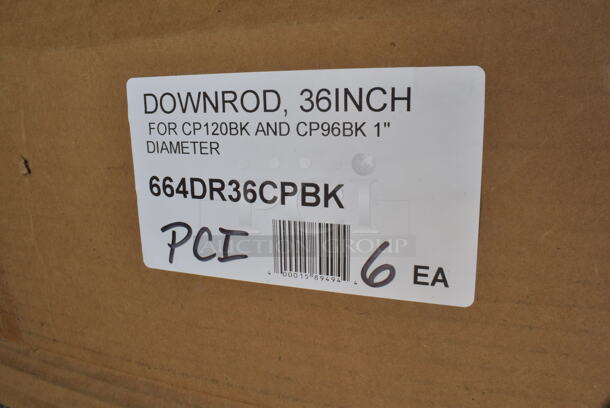 2 BRAND NEW SCRATCH AND DENT! Items Including 664DR36CPBK Canarm FANBOS 36" Black Downrod DR36-CPBK for CP120BK and CP96BK Fans and Metal Piece. 2 Times Your Bid! May Be Missing Pieces.  - Image 4 of 4