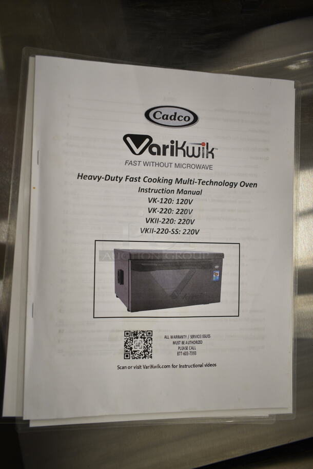 BRAND NEW SCRATCH AND DENT! 2024 Cadco VK-120 Stainless Steel Commercial Countertop Electric Powered Convection Oven. 120 Volts, 1 Phase. Tested and Working!  - Image 7 of 9