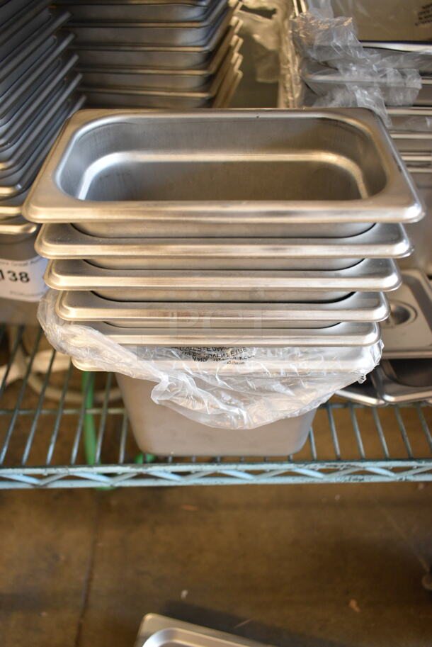 23 BRAND NEW SCRATCH AND DENT! Stainless Steel Items Including 5 4070120 Choice 1/2 Size Stainless Steel Solid Steam Table / Hotel Pan Cover, 6 4070269 Choice 1/2 Size 6" Deep Anti-Jam Stainless Steel Steam Table / Hotel Pan, 6 4070290 Choice 1/9 Size Stainless Steel Slotted Steam Table / Hotel Pan Cover, 6 4070969 Choice 1/9 Size 6" Deep Anti-Jam Stainless Steel Steam Table / Hotel Pan. 23 Times Your Bid!  - Image 10 of 12