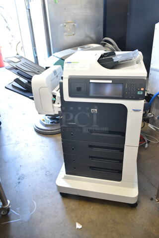HP CC456-60002 Floor Style Laser Printer on Casters. 